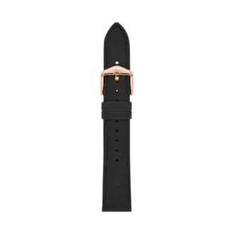 18 mm svart LiteHide™-läderrem 18 mm svart LiteHide™-läderrem