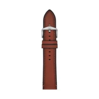 22 mm bärnstensfärgat LiteHide™-läderarmband