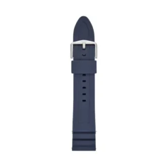 22 mm mörkblå silikonarmband