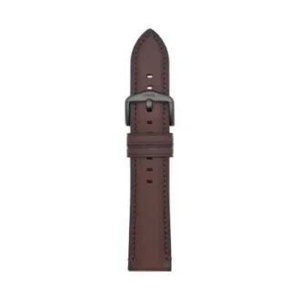 22 mm mörkbrunt LiteHide™-läderarmband