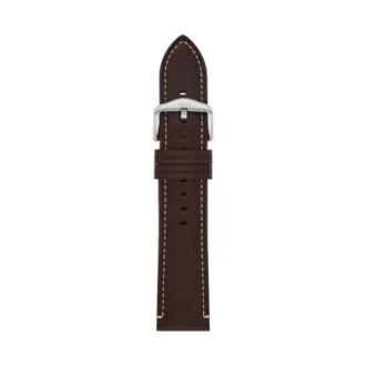 22 mm mörkbrunt LiteHide™-läderarmband