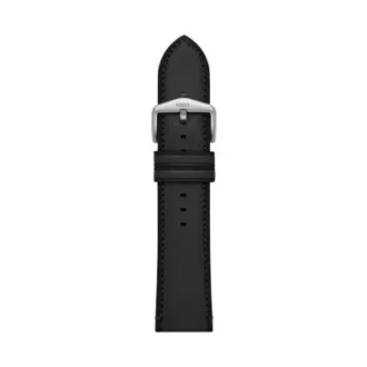 24 mm svart LiteHide™-läderarmband 24 mm svart LiteHide™-läderarmband