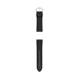 24 mm svart LiteHide™-läderarmband 24 mm svart LiteHide™-läderarmband