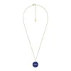 Aquarius Sutton Zodiac guldfärgat rostfritt stål halsband med blå lapis-hänge Aquarius Sutton Zodiac guldfärgat rostfritt stål halsband med blå lapis-hänge