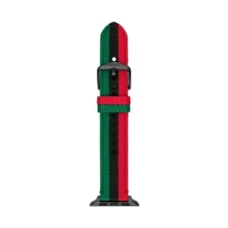 Black History Month Limited Edition 38/40/41/42 mm flerfärgat rPET-armband för Apple Watch® Black History Month Limited Edition 38/40/41/42 mm flerfärgat rPET-armband för Apple Watch®