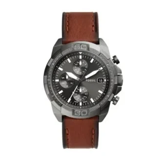 Bronson Chronograph Brown LiteHide™ läderklocka