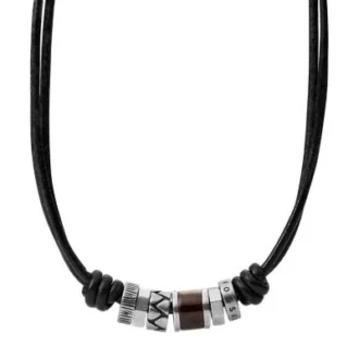 Bronson svart rondellhalsband Bronson svart rondellhalsband