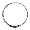 Bronson svart rondellhalsband Bronson svart rondellhalsband