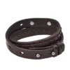 Bronson Vintage Casual Brunt dubbelvikt läderarmband Bronson Vintage Casual Brunt dubbelvikt läderarmband