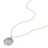 Cancer Sutton Zodiac guldfärgat rostfritt stål svart pärlemorhänge halsband Cancer Sutton Zodiac guldfärgat rostfritt stål svart pärlemorhänge halsband