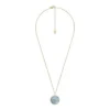 Cancer Sutton Zodiac guldfärgat rostfritt stål svart pärlemorhänge halsband Cancer Sutton Zodiac guldfärgat rostfritt stål svart pärlemorhänge halsband