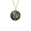 Capricorn Sutton Zodiac guldfärgat rostfritt stål grå hematit hänge halsband Capricorn Sutton Zodiac guldfärgat rostfritt stål grå hematit hänge halsband