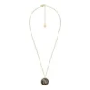 Capricorn Sutton Zodiac guldfärgat rostfritt stål grå hematit hänge halsband Capricorn Sutton Zodiac guldfärgat rostfritt stål grå hematit hänge halsband