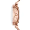 Carlie Mini automatisk klocka i rostfritt stål med roséguldfärgad meshrem Carlie Mini automatisk klocka i rostfritt stål med roséguldfärgad meshrem