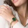 Carlie trevisare guldfärgad rostfri stålklocka Carlie trevisare guldfärgad rostfri stålklocka