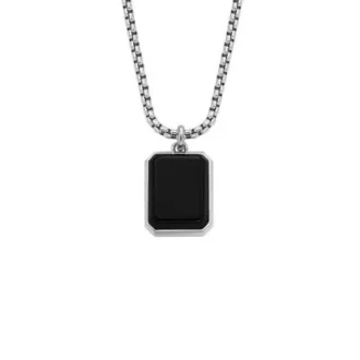 Carraway All Stacked Up svart agat hänge halsband Carraway All Stacked Up svart agat hänge halsband