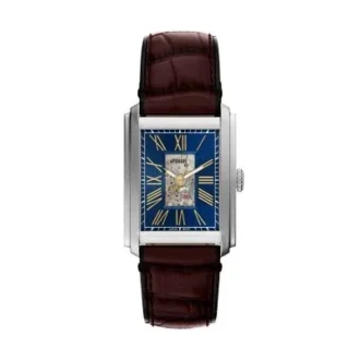 Carraway automatisk brun krokodilläderklocka Carraway automatisk brun krokodilläderklocka