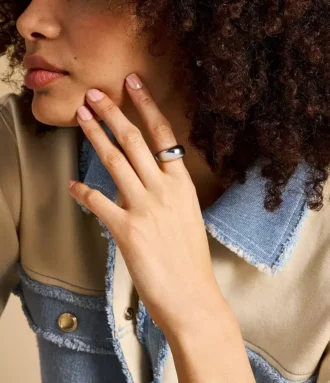 Ellis Domed Collection ring i rostfritt stål