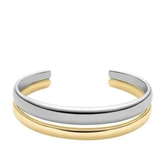 Ellis Domed Collection tvåfärgat armband i rostfritt stål