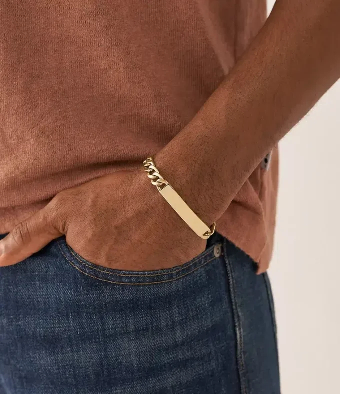 Ellis guldfärgat armband i rostfritt stål Ellis guldfärgat armband i rostfritt stål