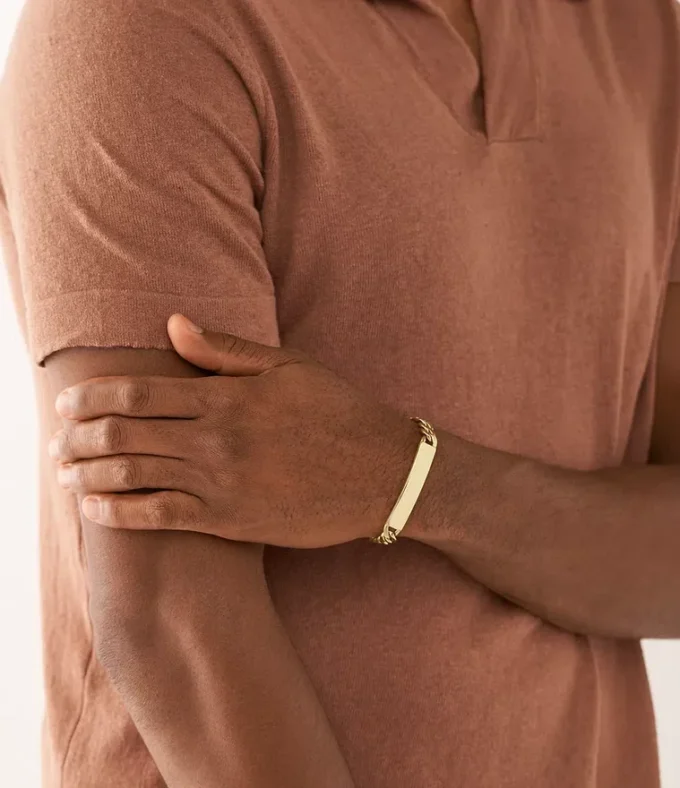 Ellis guldfärgat armband i rostfritt stål Ellis guldfärgat armband i rostfritt stål