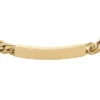 Ellis guldfärgat ID-armband i rostfritt stål Ellis guldfärgat ID-armband i rostfritt stål