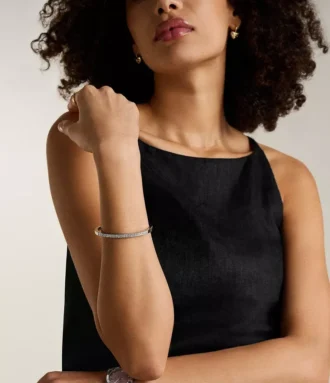 Ellis Pavé Glitz armband i rostfritt stål