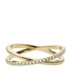 Ellis Pavé Glitz guldfärgad ring i rostfritt stål Ellis Pavé Glitz guldfärgad ring i rostfritt stål