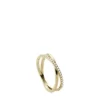 Ellis Pavé Glitz guldfärgad ring i rostfritt stål Ellis Pavé Glitz guldfärgad ring i rostfritt stål