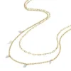 Ellis Shaky Glitz guldfärgat rostfritt stål halsband med flera strängar Ellis Shaky Glitz guldfärgat rostfritt stål halsband med flera strängar
