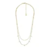 Ellis Shaky Glitz guldfärgat rostfritt stål halsband med flera strängar Ellis Shaky Glitz guldfärgat rostfritt stål halsband med flera strängar