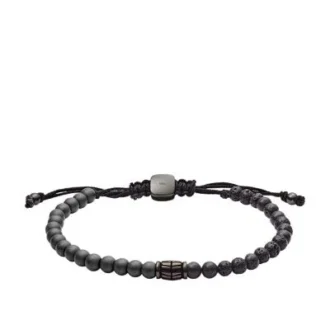 Everett armband med hematit och svart lavasten