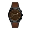 Everett Chronograph brun läderklocka Everett Chronograph brun läderklocka