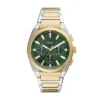 Everett Chronograph tvåfärgad rostfri stålklocka Everett Chronograph tvåfärgad rostfri stålklocka