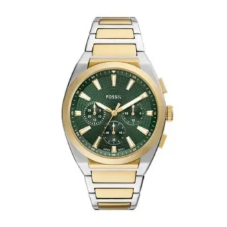 Everett Chronograph tvåfärgad rostfri stålklocka