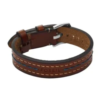 Everett Topstitch Armband i brunt läder Everett Topstitch Armband i brunt läder