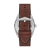 Everett trevisare med datum, brun läderklocka och armbandsset Everett trevisare med datum, brun läderklocka och armbandsset