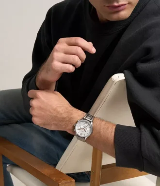 Fenmore multifunktionellt silverfärgat armbandsursset