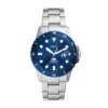 Fossil Blue Dive trevisare med datum, rostfritt stål Fossil Blue Dive trevisare med datum, rostfritt stål