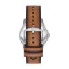 Fossil Blue Dive trevisare med datum, tan LiteHide™ läderklocka Fossil Blue Dive trevisare med datum, tan LiteHide™ läderklocka