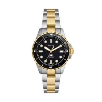 Fossil Blue Dive trevisare tvåfärgad rostfri stålklocka