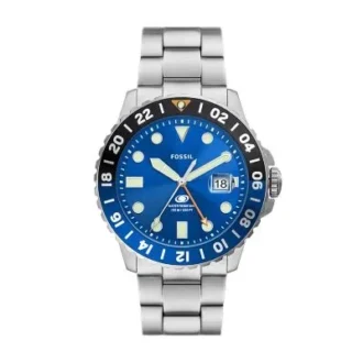 Fossil Blue GMT rostfritt stålklocka