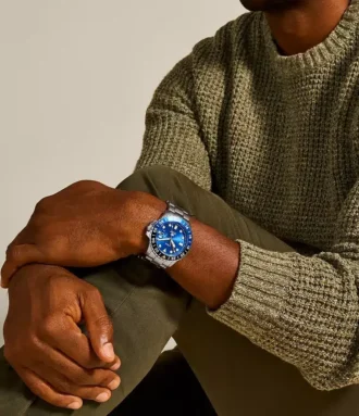 Fossil Blue GMT rostfritt stålklocka