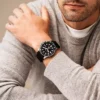Fossil Blue GMT svart silikonklocka Fossil Blue GMT svart silikonklocka