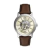 Fossil Heritage automatisk brun läderklocka Fossil Heritage automatisk brun läderklocka