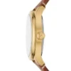 Gilmore trevisare med datum, mediumbrunt läderarmband Gilmore trevisare med datum, mediumbrunt läderarmband