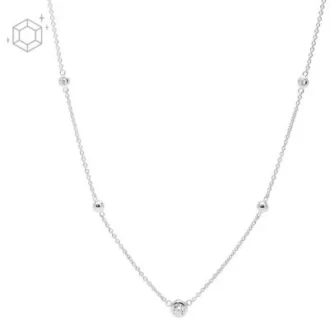 Glitz sterlingsilverhalsbandsset