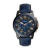 Grant Chronograph Navy läderklocka Grant Chronograph Navy läderklocka