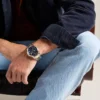 Grant Chronograph tvåfärgad rostfri stålklocka Grant Chronograph tvåfärgad rostfri stålklocka