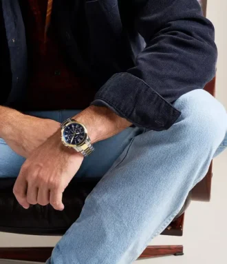 Grant Chronograph tvåfärgad rostfri stålklocka
